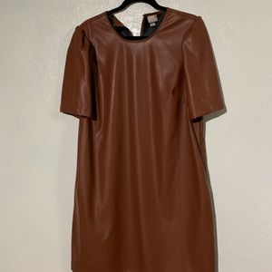 Pleather Dress.